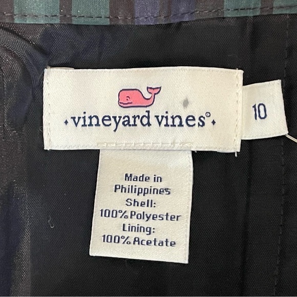 Vineyard Vines Strapless Plaid Stripe Velvet Holiday Party Event Dress NWT - Picture 8 of 12